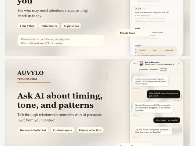 Auvylo interface