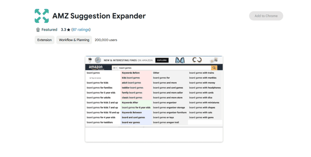 Amazon Suggestion Expander
