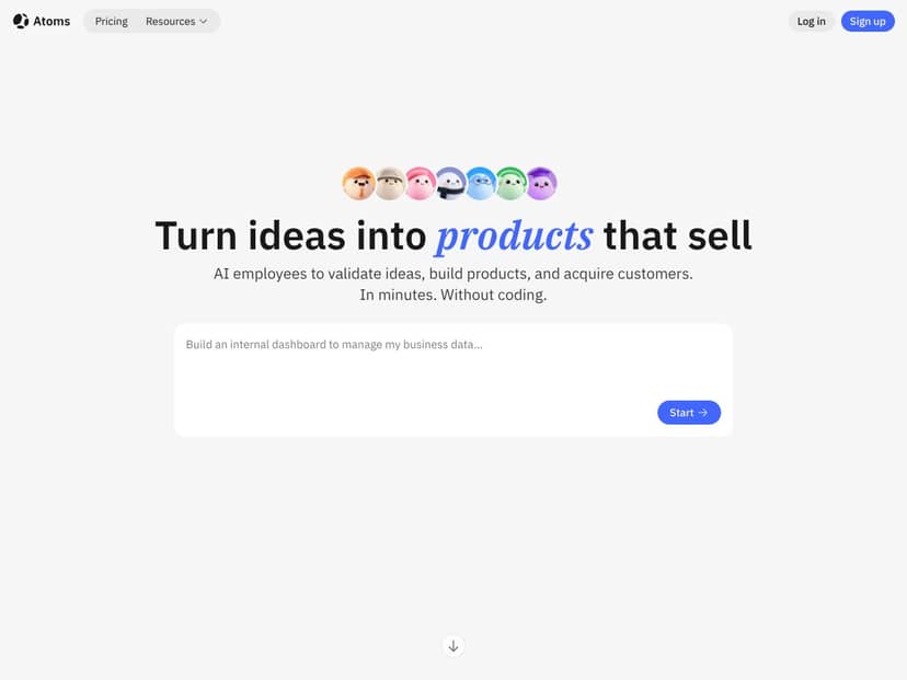 Atoms screenshot