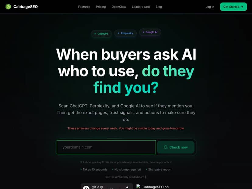 CabbageSEO screenshot