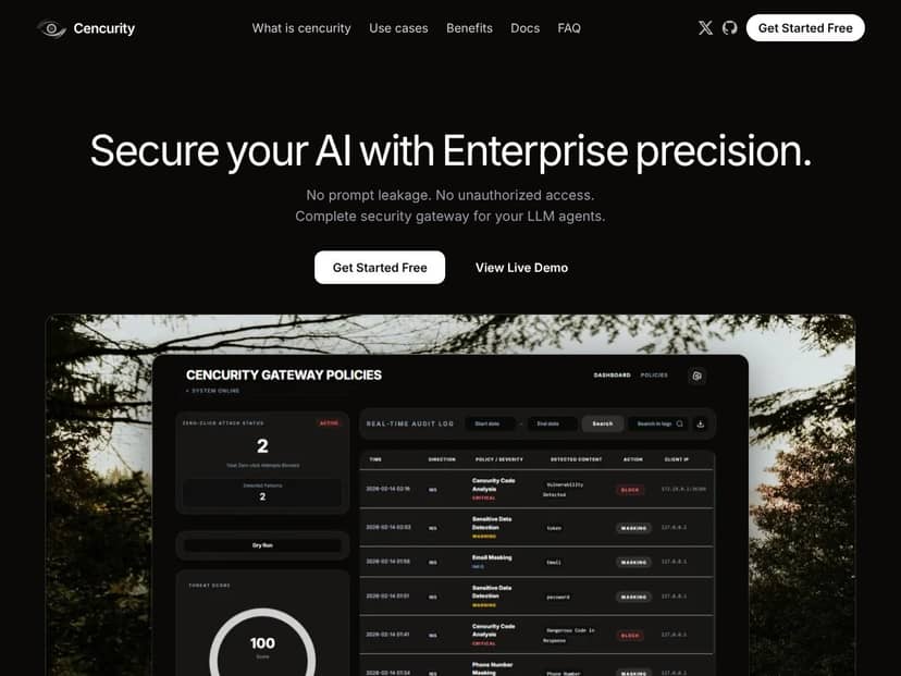 Cencurity screenshot