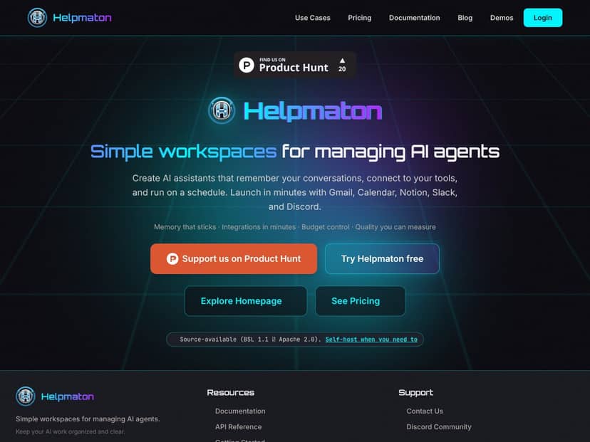 Helpmaton screenshot