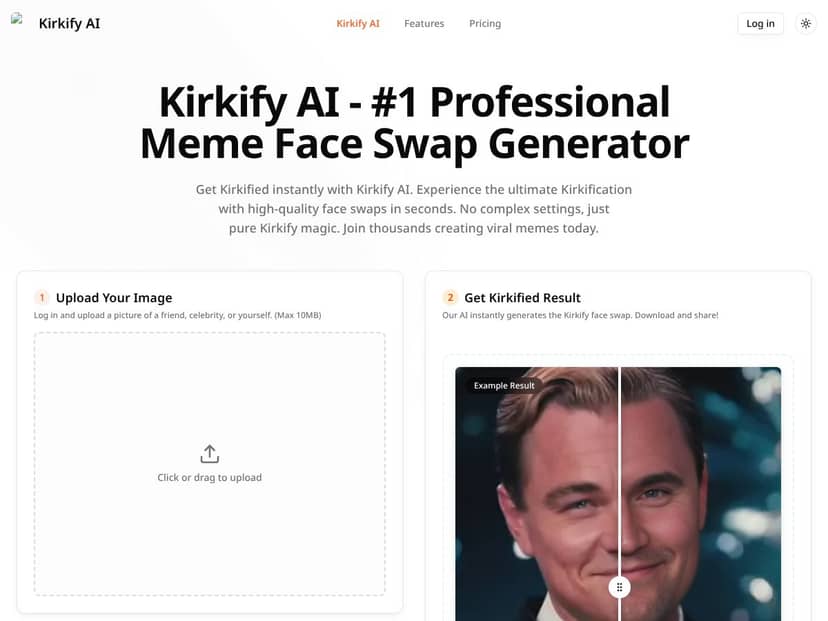 Kirkify AI screenshot
