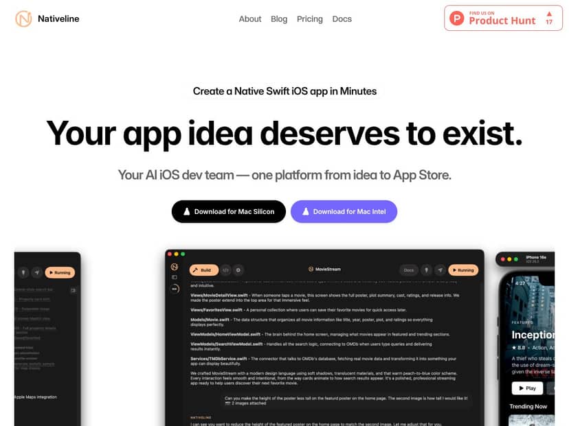 Nativeline screenshot