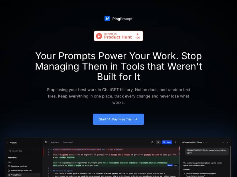 PingPrompt screenshot