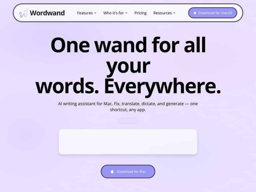 Wordwand screenshot