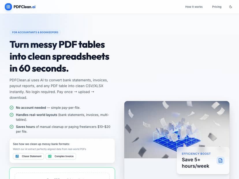 pdfclean-ai screenshot