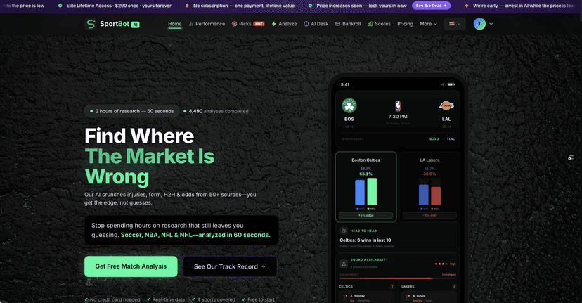 SportBot AI screenshot