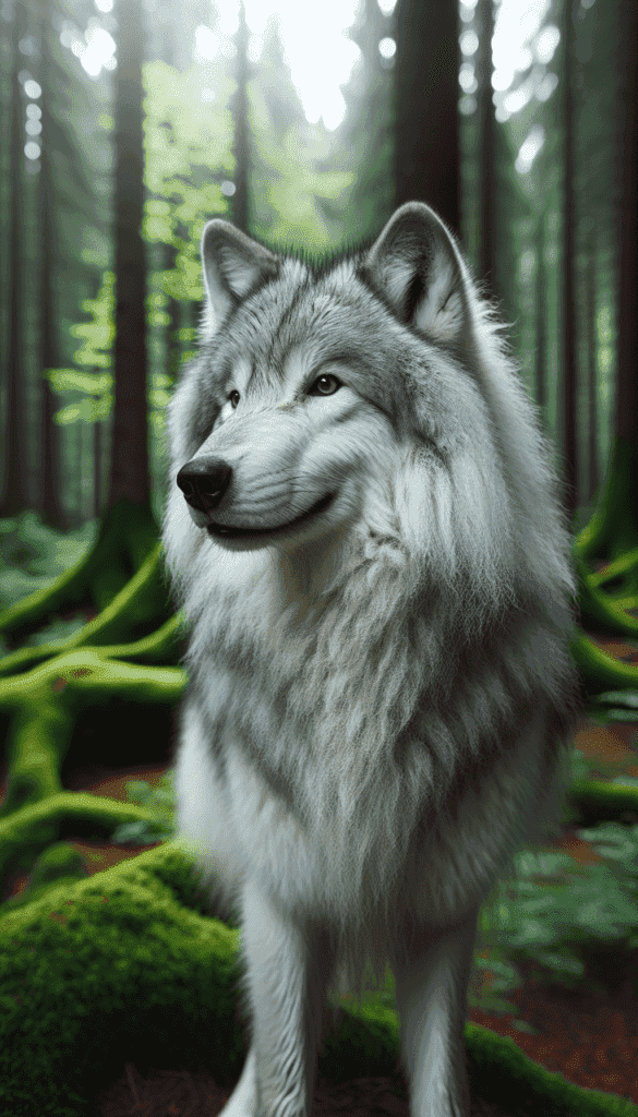 An image of a wolf generated by Automateed image creator
