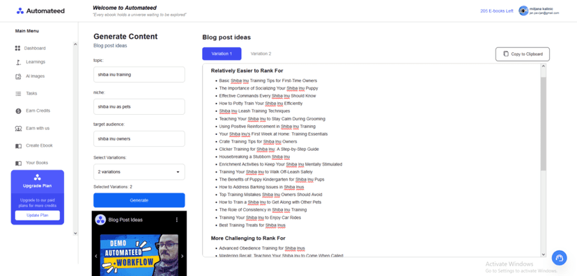 Best AI Tool for Content Ideas Automateed