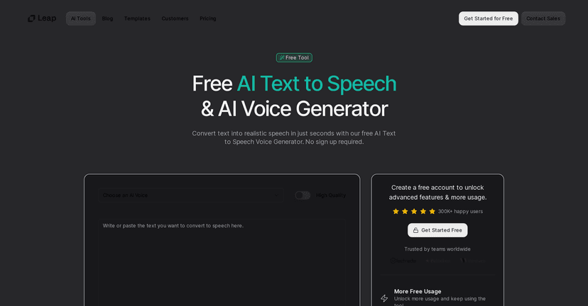 Text To Speech By Leap