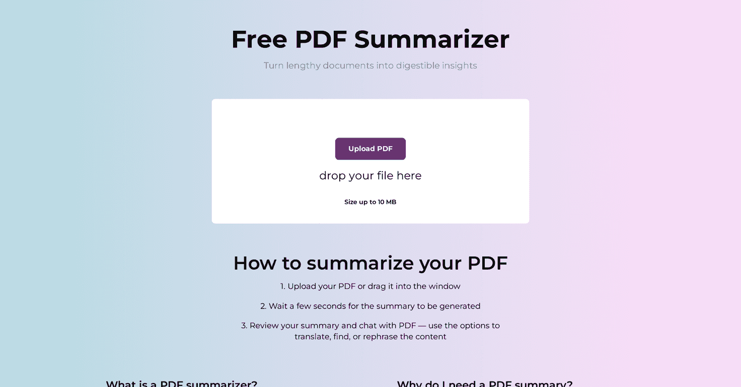 AI PDF Summarizer Review – Effortless PDF Insights