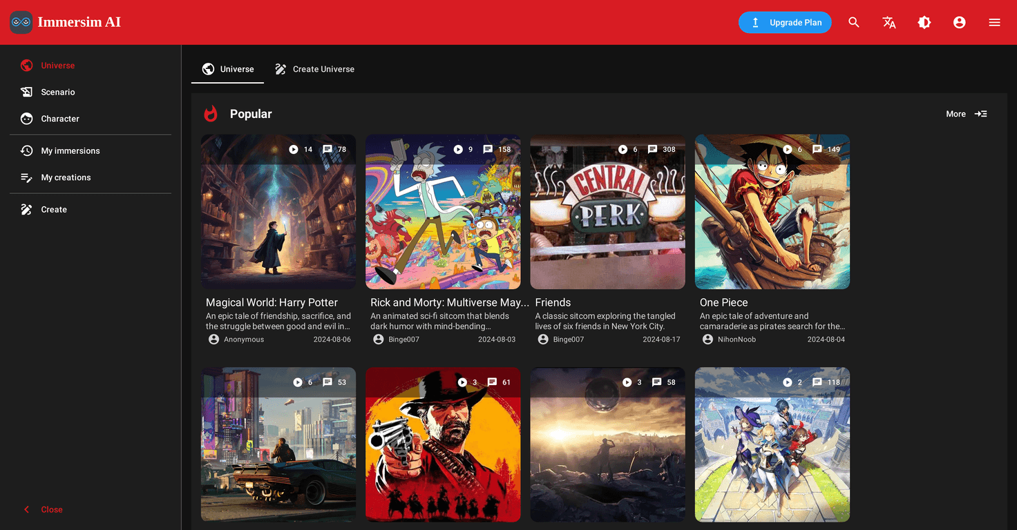 Immersim AI Review – Dive into a World of Role-Playing Fun