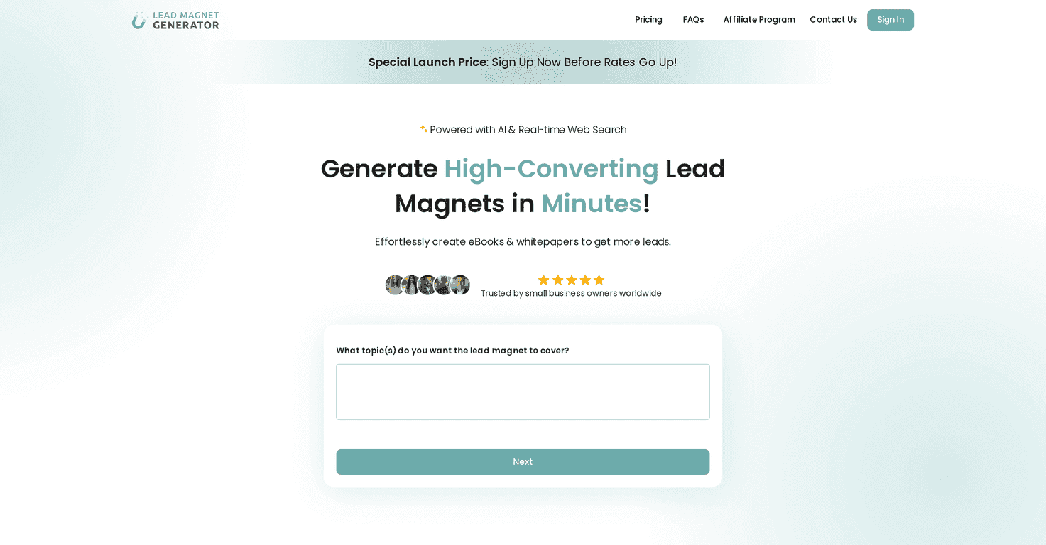 Lead Magnet Generator Review – Create High-Converting eBooks Easily