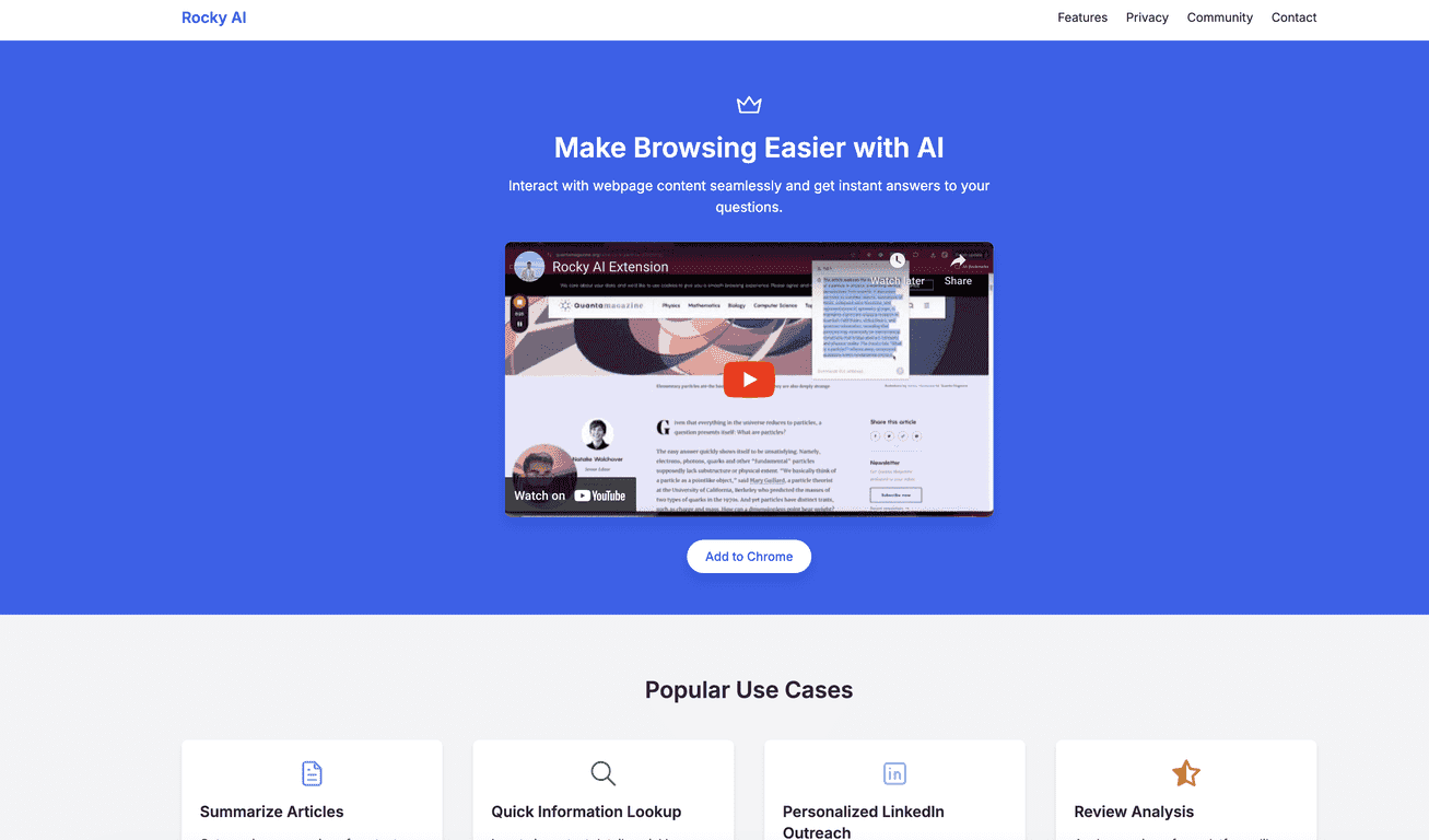 Rocky AI Review – Your Smart Browsing Companion