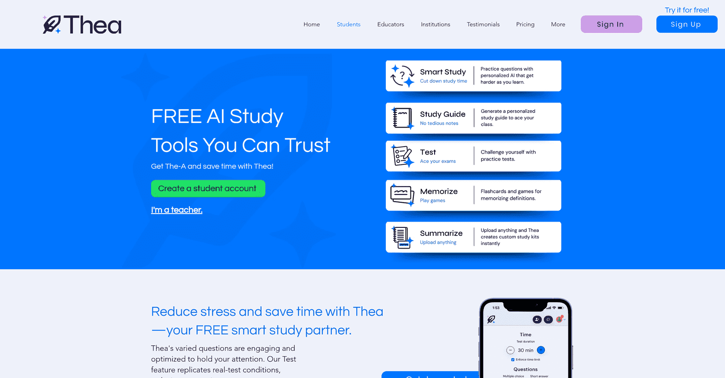 Thea Review – Revolutionizing Study Habits for Students