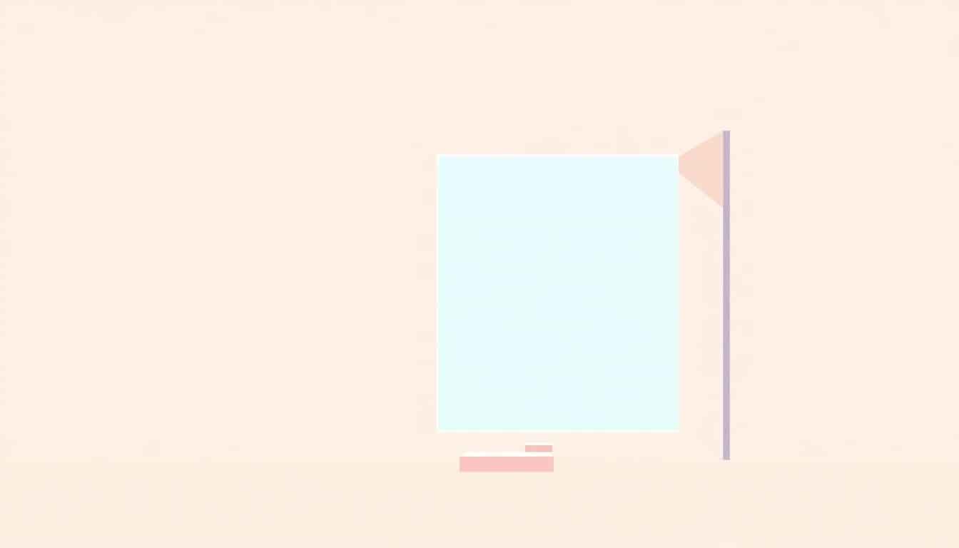 Minimalist illustration of an open window with a simple path leading forward against a bright background, symbolizing progress and clarity.