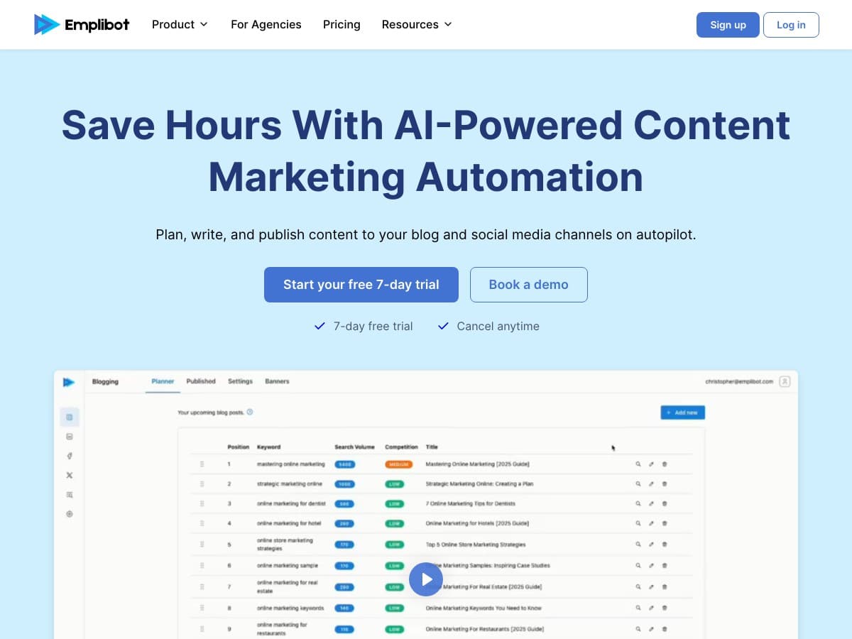 Emplibot Review – Simplify Your Content Marketing Efforts