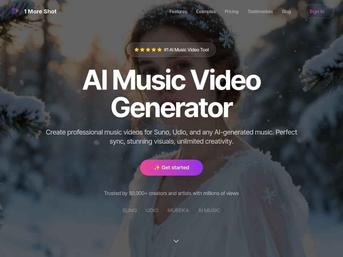 1MoreShot Review – Quick & Creative AI Music Video Tool