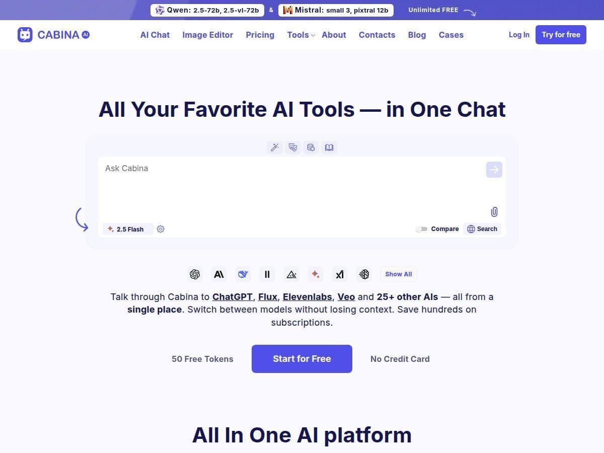Cabina Review – Your All-in-One AI Platform