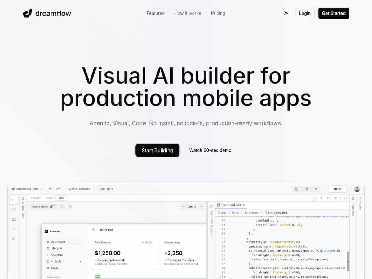 Dreamflow Review – A Friend in Mobile App Building