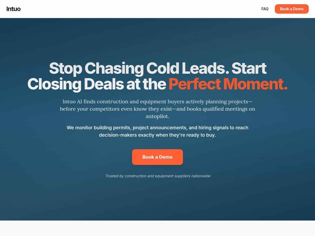Intuo AI Review – Boost Construction Sales with AI