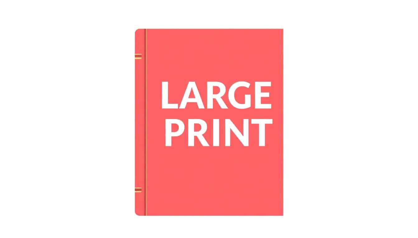 Large Print Publishing Guidelines: Tips for Accessibility and Quality