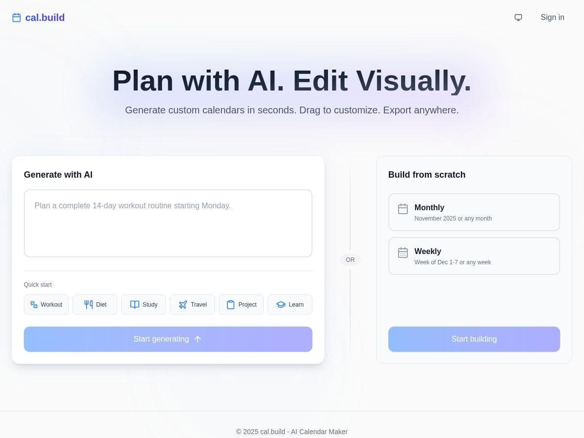 cal.build Review – The Future of Easy Calendar Creation