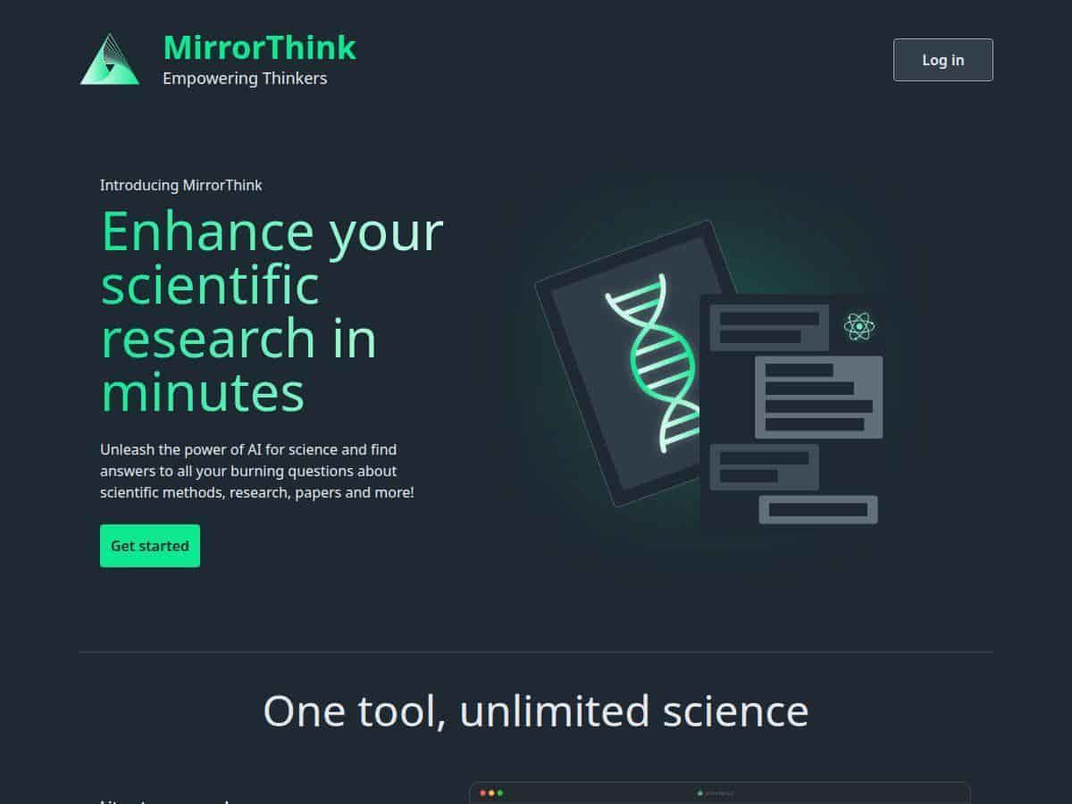MirrorThink Review – Your Scientific Research Assistant