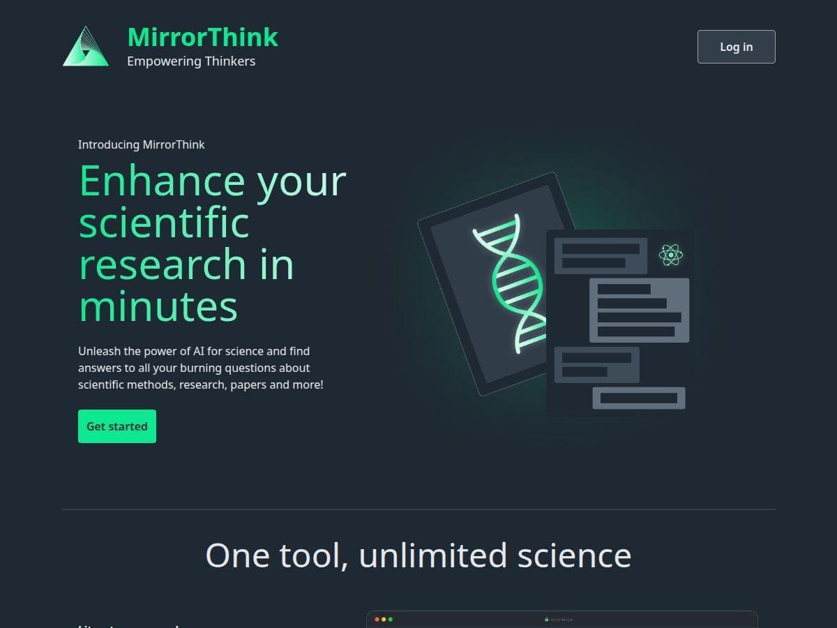MirrorThink Review – Your Scientific Research Assistant