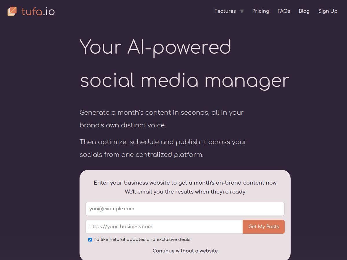 Tufa Review – Easy Social Media Management with AI
