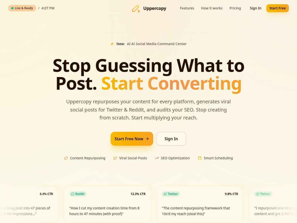 Uppercopy Review – Your All-in-One Content Creation Tool
