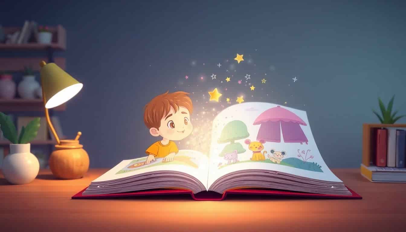Creador de Libros de Cuentos con IA generando libros infantiles ilustrados