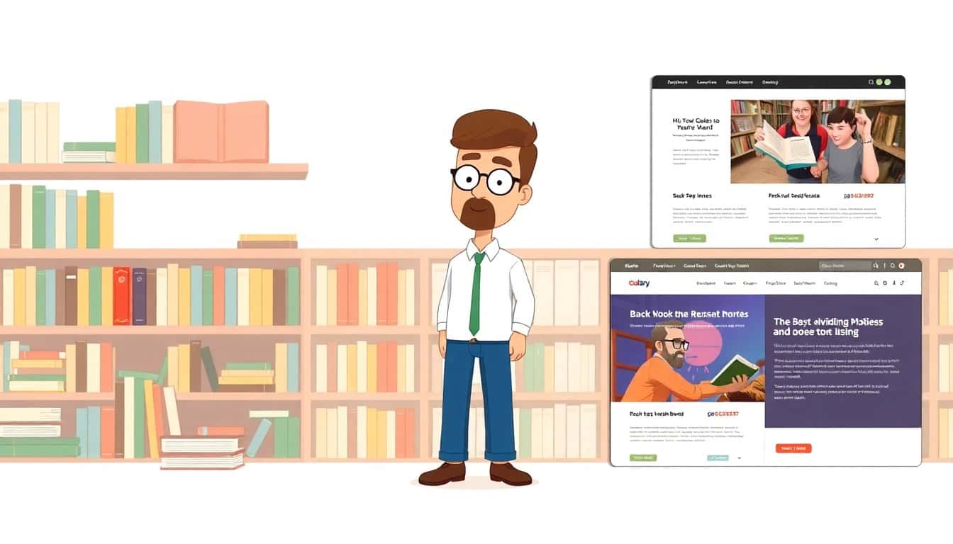 Publisher Platform with professional book showcase pages