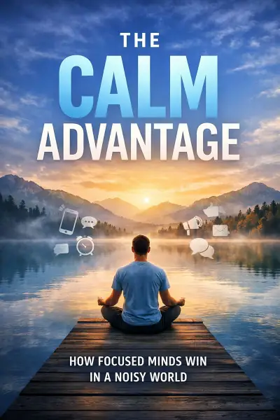 Calm Advantage book cover as visual inspiration for an affirmation book