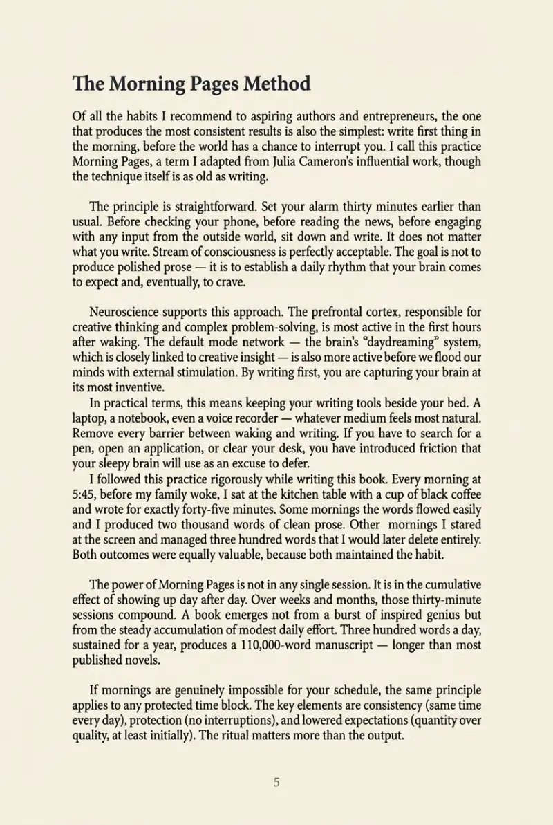 Chapter page of the Automateed ebook export