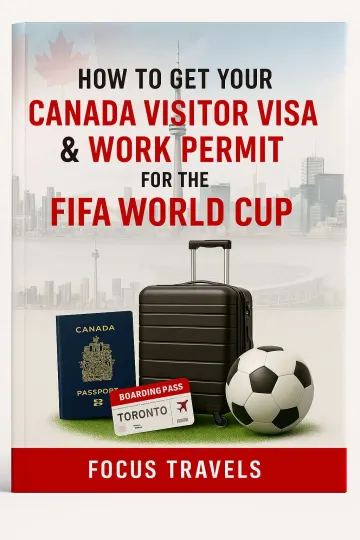 Canada visitor guide book cover created for a destination guide