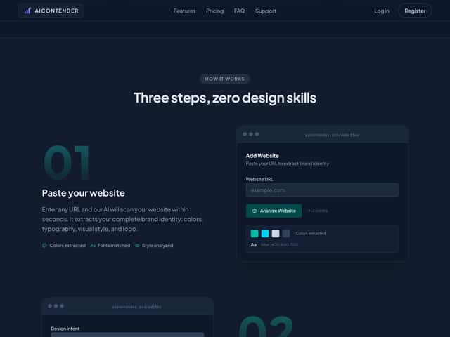 AI Contender interface