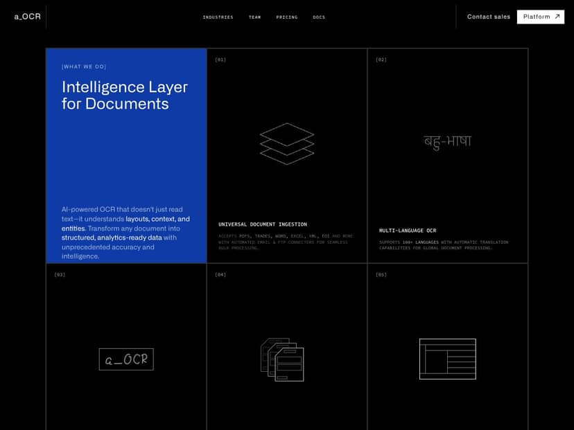 aOCR interface