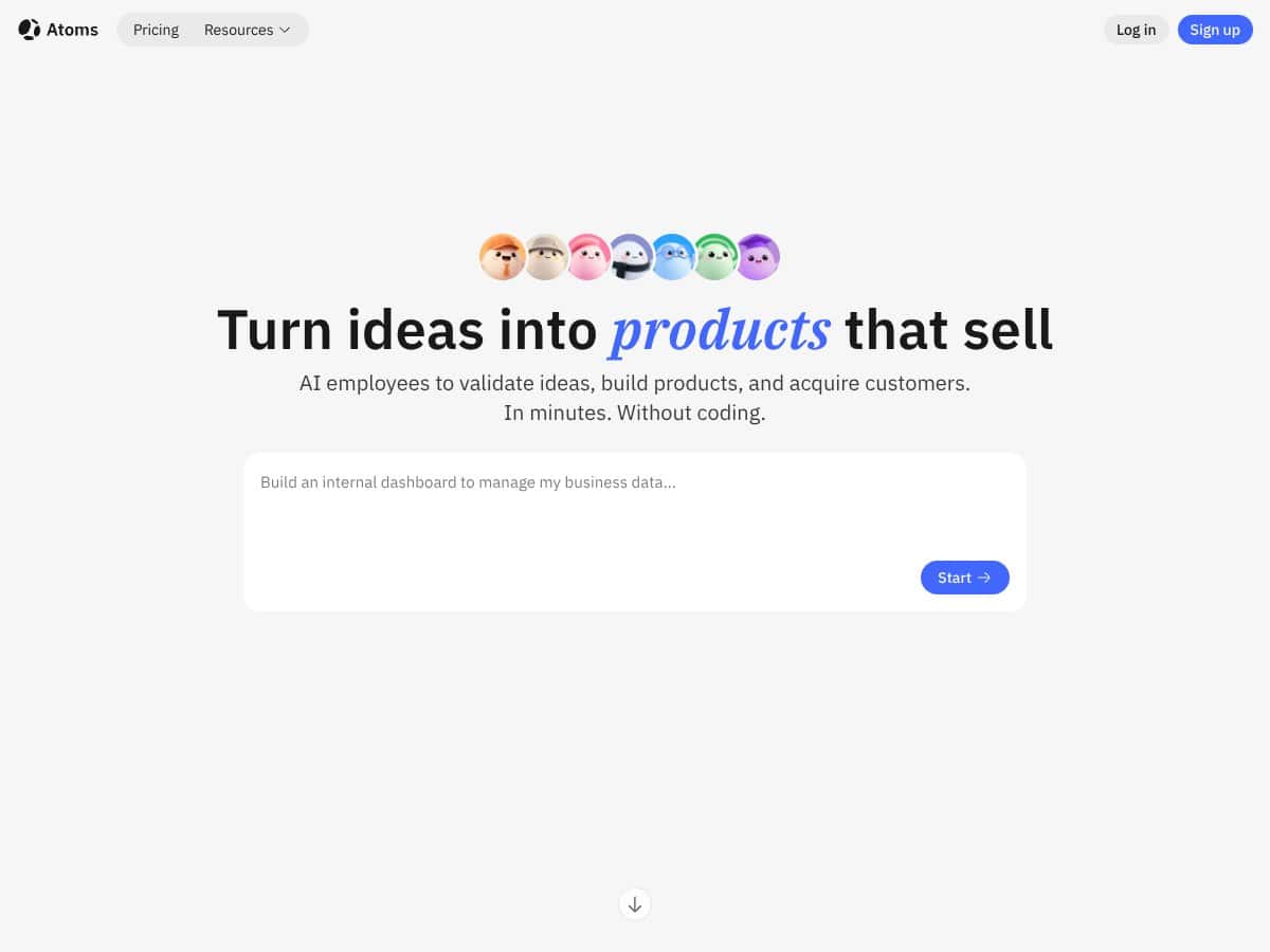 Atoms screenshot