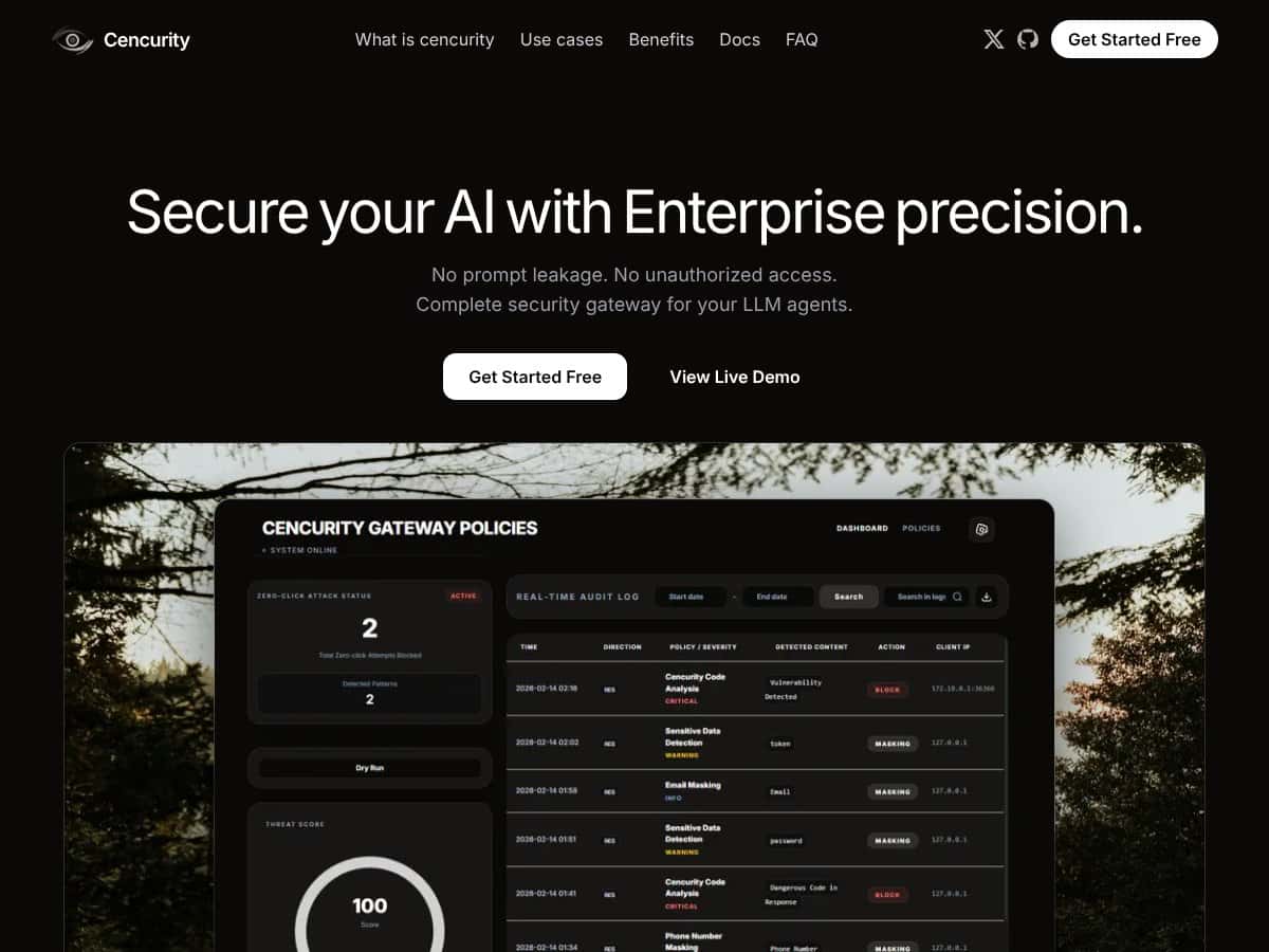 Cencurity screenshot