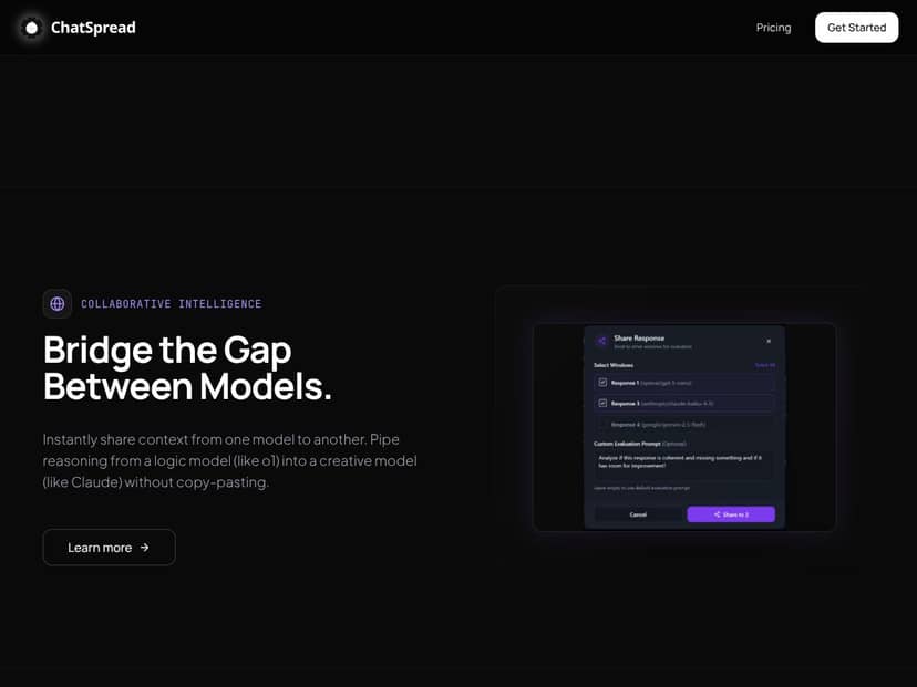 ChatSpread interface