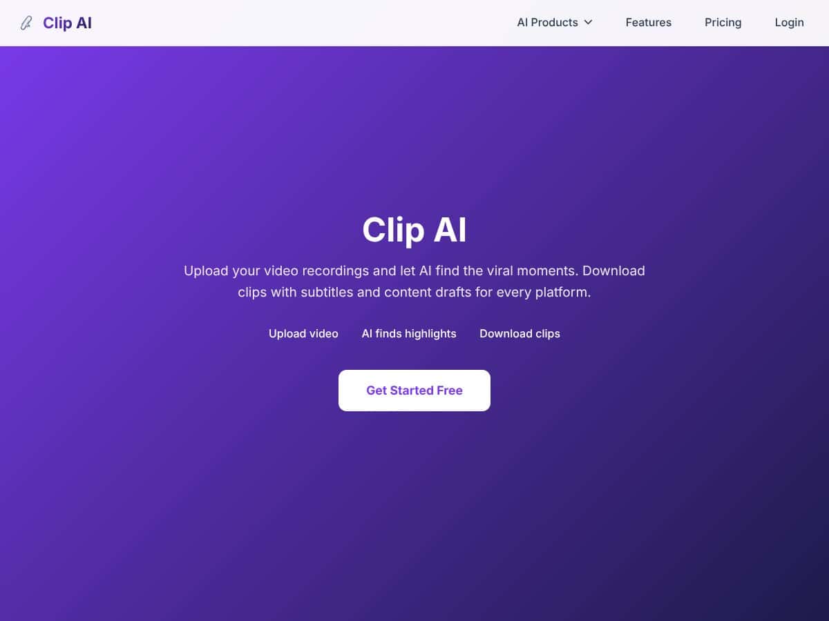Clip AI screenshot