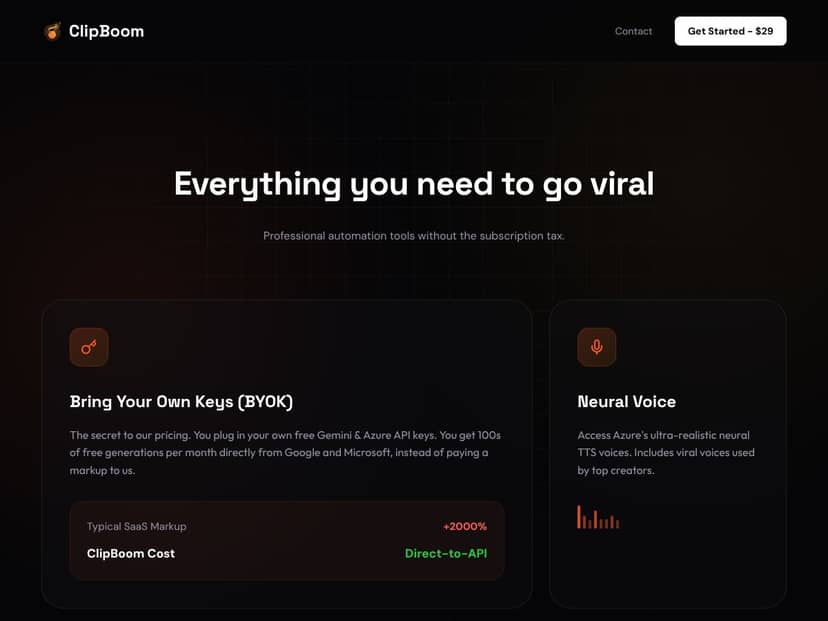 ClipBoom interface