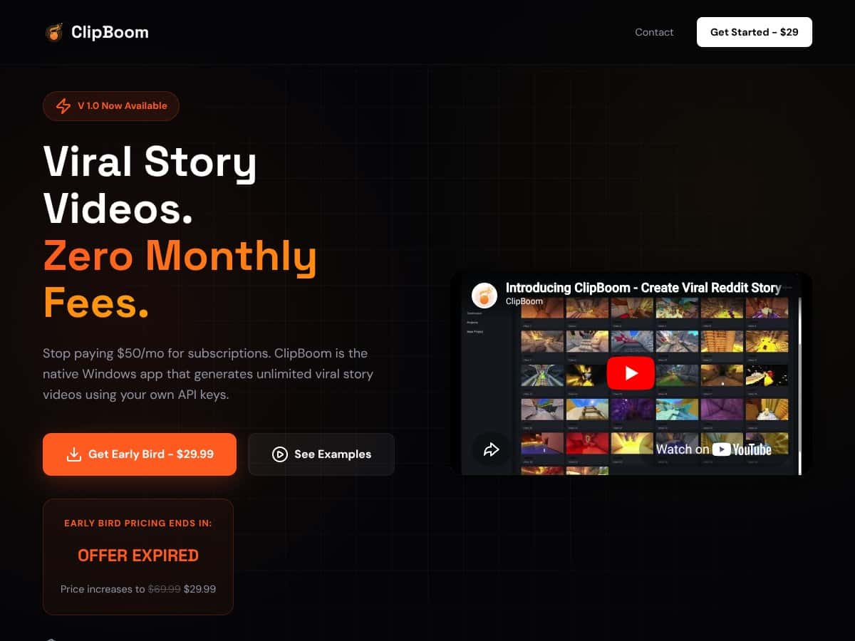 ClipBoom screenshot