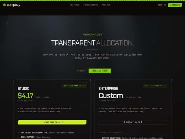 Compozy interface