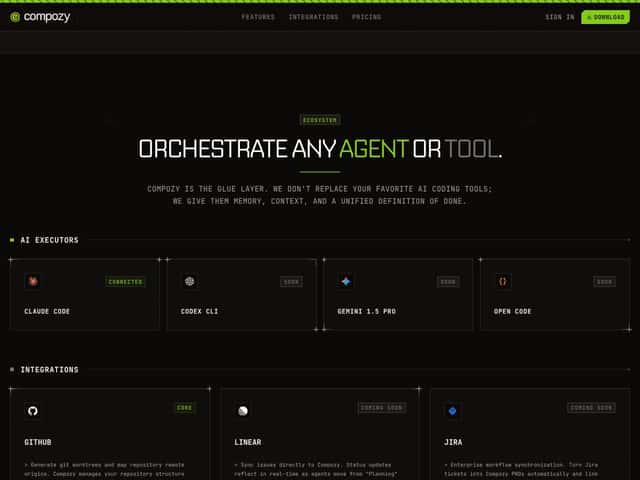 Compozy interface