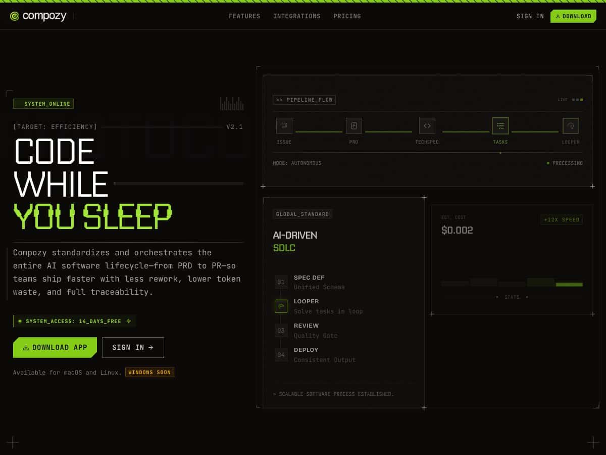 Compozy screenshot