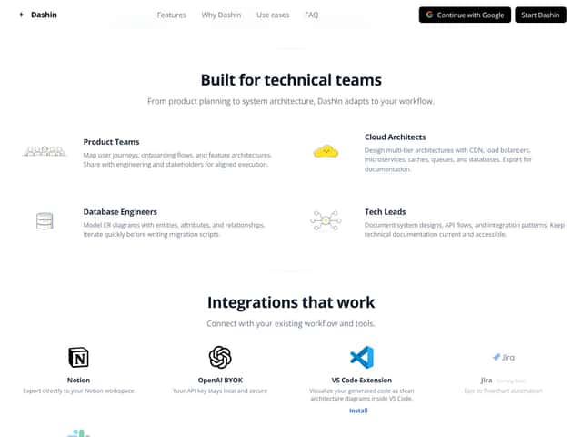 Dashin Pro interface