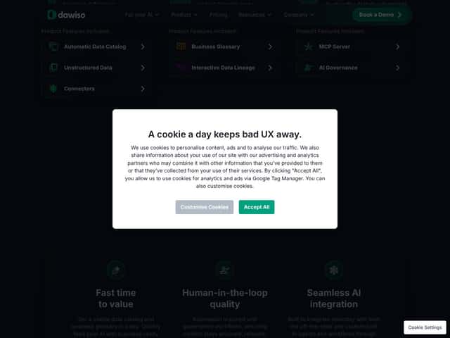 Dawiso AI Context Layer interface